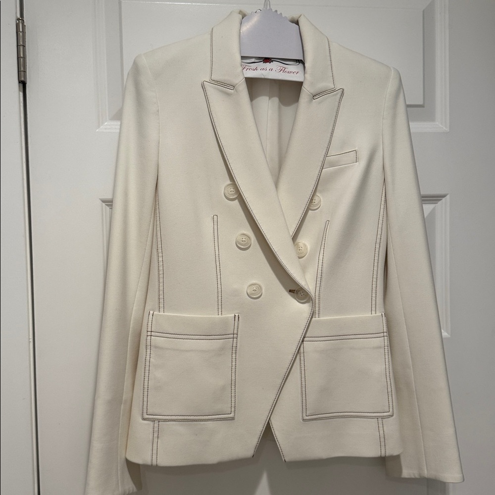 Veronica Beard Cream Blazer